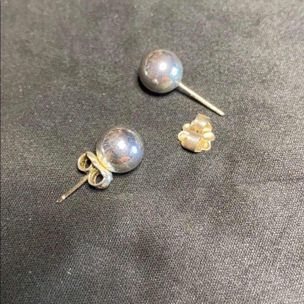 Sterling Silver 925 Tiffany & Co. Ball Earrings